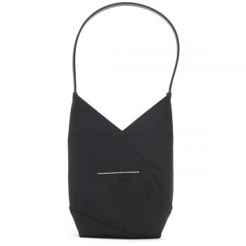 Mm6 Maison Margiela Women's Japanese Satin Tote Bag in Black | Size UNI | SB5WD0025P6995T8013