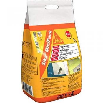 Sika MiniPack Pegado de baldosas, Adhesivo cementoso, 5 Kg, Blanco