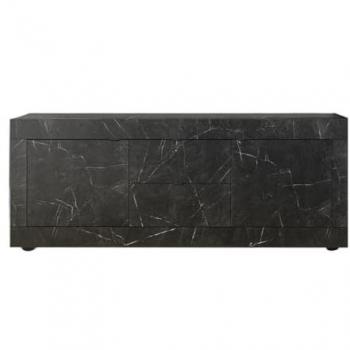 Mueble Bajo de TV INOSIGN Basic 210 cm, con 2 Puertas y 2 Cajones, Diseño Moderno, Mango de Metal, Amplio Almacenamiento, Variedad de Colores