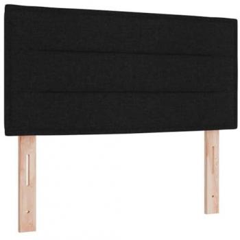 Cabecera LED Diseño Líneas Negra 80 cm Tela con Iluminación