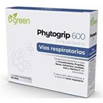 Phytogrip B.Green de Laboratorios Lebudit - Monodosis para Vías Respiratorias, 12 Sobres