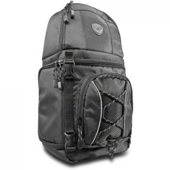 Mantona Loop - Mochila fotográfica para DSLR con Correa Bandolera Acolchada