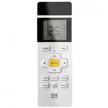 One For All URC1035 - Mando a Distancia Universal para Aire Acondicionado- - Controla tu climatizador – Fácil Instalación - Control Remoto Universal para A/C – Gris