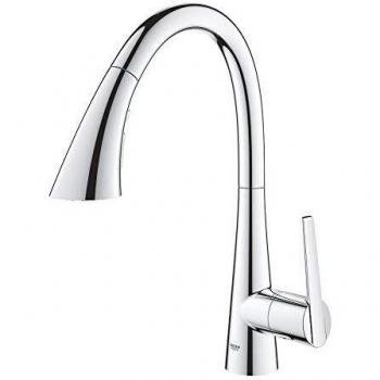 Grohe Zedra - Grifo de cocina, Monomando de Fregadero 1/2, Cromo