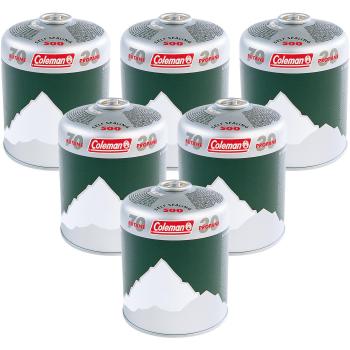 Cartuchos de Gas Coleman C500 - Paquete Multipack de 6 Cartuchos con Conexión de Rosca (440 g)