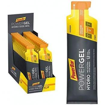 Powerbar PowerGel Hydro Energy Gels 24 x 67ml - Orange - High Carb Energy Gel + Sodium - caffeine-free