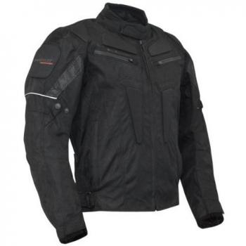 Roleff Racewear 3014 Riga Chaqueta de Motorista, de Tela, Tamaño L, Negro
