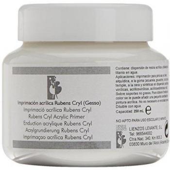 Lienzos Levante Imprimación Acrílica Rubens Cryl, Bote de 250 ml