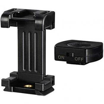 Hama Soporte para Smartphone Pro II de 9,5 cm, con Disparador Remoto Bluetooth BRS2, 4633, Color Negro