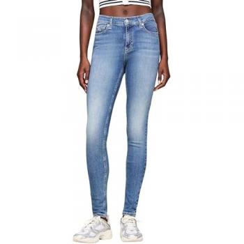 Tommy Jeans Women's Blue Skinny Fit Nora Jeans Size 29/30 with Original Fading
