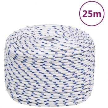Cuerda náutica blanca de polipropileno 10 mm 25 m