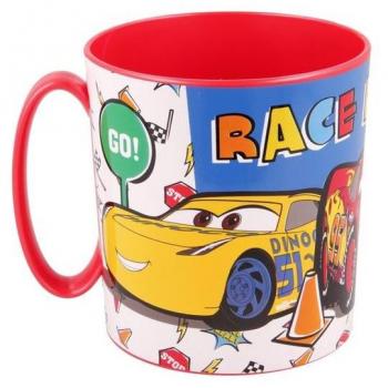 Taza Infantil de Plástico Reutilizable para Microondas Cars - Disney 350 ml