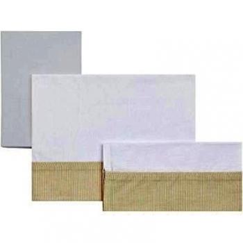 Cambrass 35120.0 Star - Sabana para Moisés, Color Beige, Star Beige, 80 x 120 cm, Pack de 3