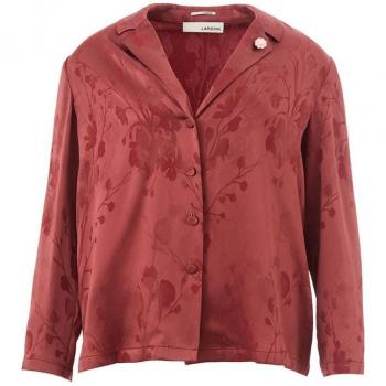 Lardini Elegant Red Acetate Women's Shirt - Size IT42|M