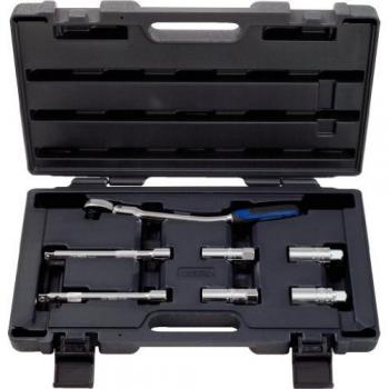 KS Tools 918.0607 3/8 Juego de servicio de bujías CHROMEplus, 7 pzs