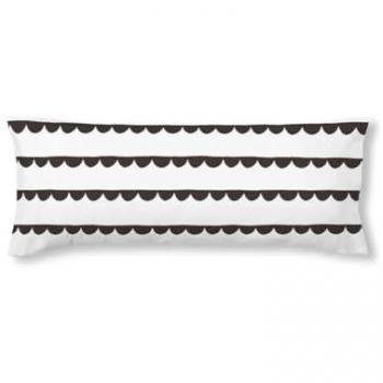 Funda de almohada Kids&Cotton Guildo black 175 Hilos 45 x 110 cm 100 % algodón