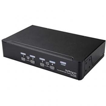 StarTech.comDisplayPort KVM Switch - 4 Port - 4K 60Hz - DisplayPort 1.2 KVM - Computer Switch Box - DisplayPort Switch - USB KVM Switch