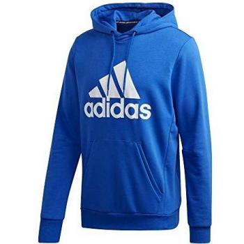adidas Mh Bos Po Ft Sudadera, Hombre, Azul/Blanco, L
