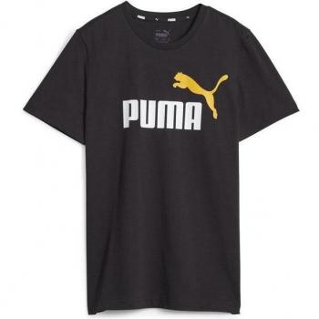 Camiseta Puma ESS+ 2 Col Logo para Niños - Negra