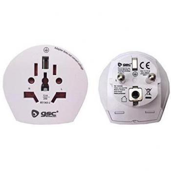FERRIELECTRO Adaptador MULTIPAIS-Europa Entrada para MAS DE 220 Paises, Salida Europa