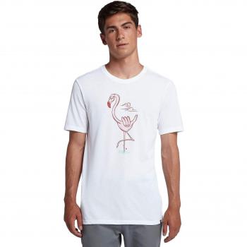 Nike M HRLY DF Shaka FLAM tee SS - Camiseta, Hombre, Blanco