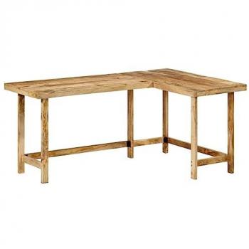 Mango Solid Wood Desk 165x110x75 cm - Versatile Home/Office Writing Table