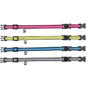 TRIXIE Collar Gatos, con doble cierre, reflectante, Gato