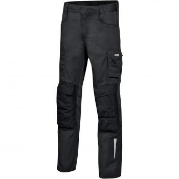 Pantalón de trabajo cargo uvex SyneXXo para hombre en negro y antracita, talla 36, con características de seguridad y protección laboral