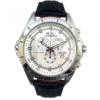 Chronotech Mens Chronograph Quartz Watch with Leather Strap CT7636L-02