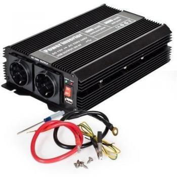 TecTake Inversor eléctrico onda modificada 12V a 220V de 1500W 3000W convertidor de voltaje