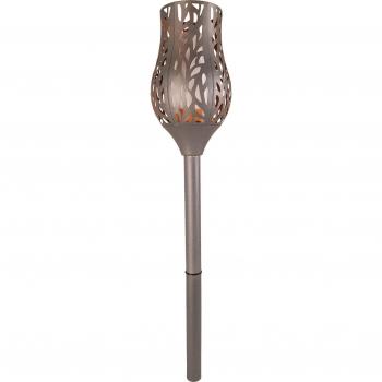 Luxform Tulip Farola LED de Jardín con Mando a Distancia - Lámpara LED de jardín, color gris, incluye control remoto