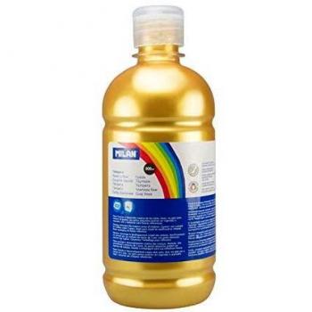 Botella témpera 500 ml oro