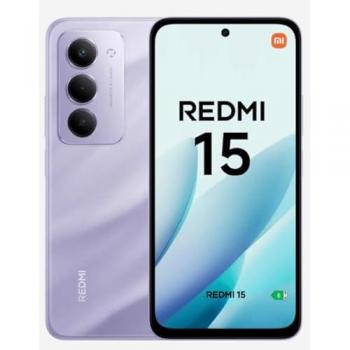 Xiaomi Redmi 15 Global Version Smartphone - 8GB RAM, 256GB ROM, Sandy Purple, 6.9 FHD+, 144Hz, Dual SIM, NFC, 7000mAh Battery