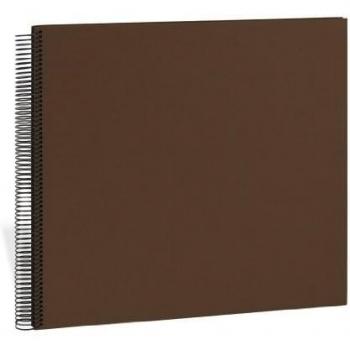 Spiral Album ''Economy'' medium brown +++ 20 sheets photo mounting board black +++ SCRAP - PHOTOBOOK +++ Quality made by Semikolon