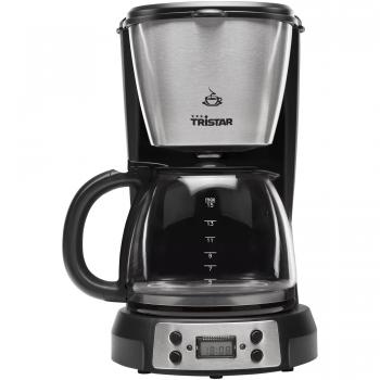 Tristar CM-1248 Cafetera, 900 W, 1.5 litros, De plástico, Acero Inoxidable