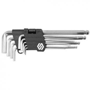 VOREL 56477 - Llave hexagonal con bola de set 9pcs CRV 2-10mm