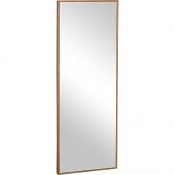 Espejo de Pared Cuerpo Entero 125x45 cm de Madera Estilo Moderno Natural