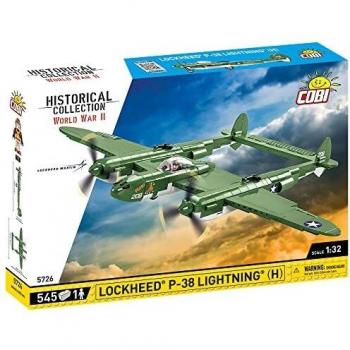 Cobi Historical Collection WWII Lockheed P-38 Lightning Building Set (545 Pieces, Age 8+)