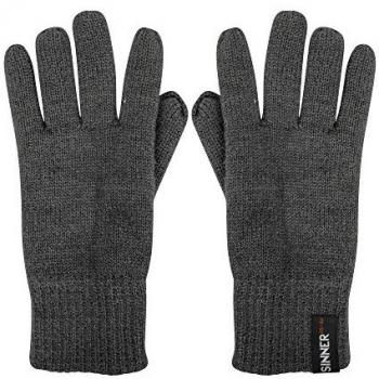Sinner Guantes Catamount II Touchscreen - Guantes Montaña Talla 8, Color Negro, con función para pantalla táctil