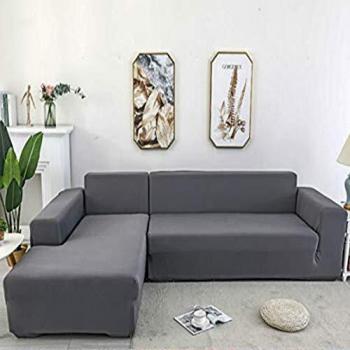 Youjoy Funda de Sofá Elástica - 1/2/3/4 Plazas Funda Sofá Chaise Longue en Forma de L Necesita Comprar 2 Piezas