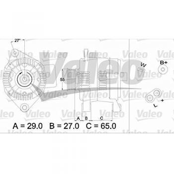 Alternador Remanufacturado Premium Valeo 436470 para Renault Laguna