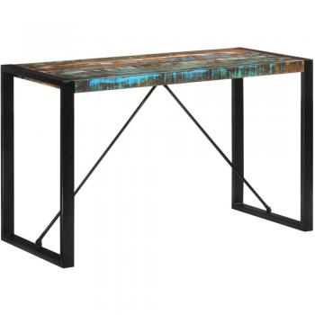 Mesa de comedor 120x55x76 cm madera maciza reciclada