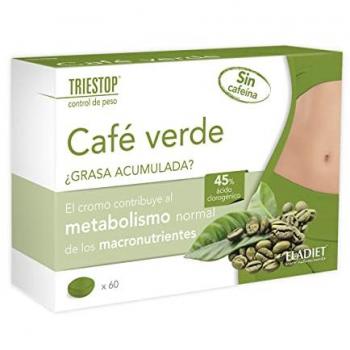 Triestop Cafe Verde 60 Comprimidos - Suplemento alimenticio que ayuda a acelerar el metabolismo y contribuye a regular los niveles normales de glucosa en sangre - Marca Eladiet