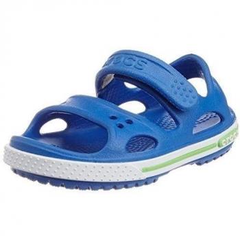 CrocsCrocband II- Sandalias de vestir de goma para niño, azul