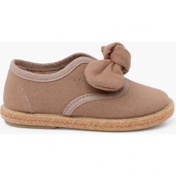 Zapatillas de lona de bebé niña con suela de yute Pisamonas