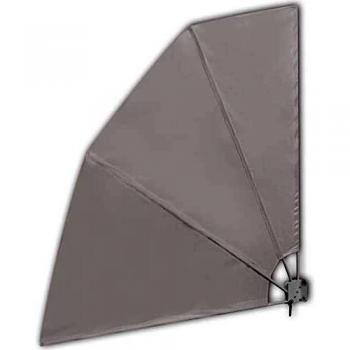 vidaXL Toldo Lateral de Balcón Plegable Lona de Sombra Pantalla de Terraza Crema 210x210 cm