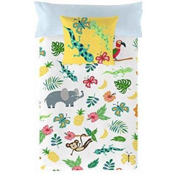 COSTURA Funda nórdica Jungle Exotic Cama 90 cm