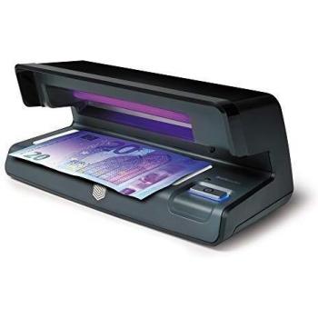 Safescan 70 Negro - Detector UV con luz LED para verificar la marca al agua y la microimpresión en billetes, tarjetas de crédito y documentos de identidad