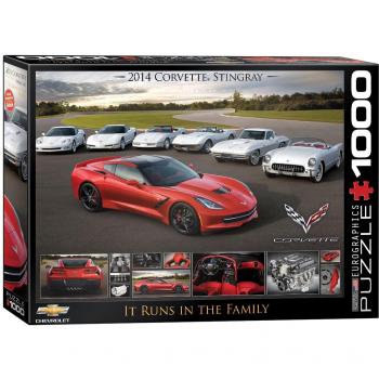 Eurographics 2014 Corvette Stingray Family Puzzle - 1000 Pieces