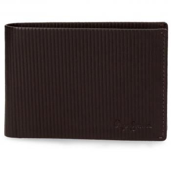 Pepe Jeans Stripe Colors Monedero, 11 cm, 0.08 Litros, Marrón